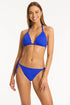 Sea Level Scalloped Halter Slide Tri Top